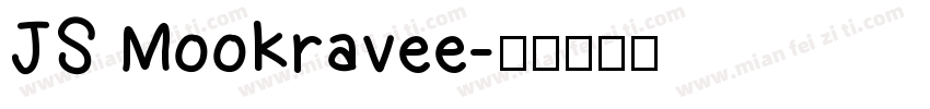 JS Mookravee字体转换